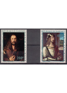 DAHOMEY 1971 francobolli serie completa nuova Yvert e Tellier A 143-4  Artista Albrecht Dürer